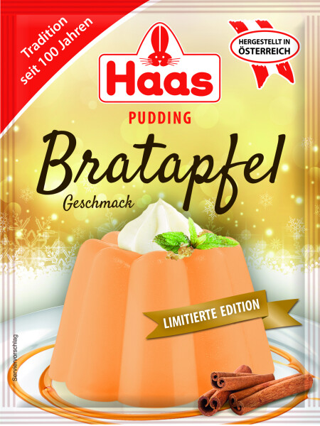 Haas Pudding Bratapfel Geschmack