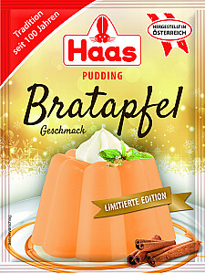 Haas Pudding Bratapfel Geschmack