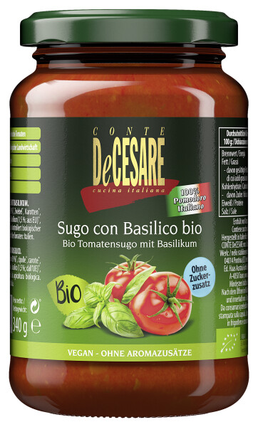 Conte De Cesare Bio Sugo Basilico