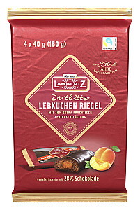 Lambertz gefüllter Lebkuchenriegel 4er