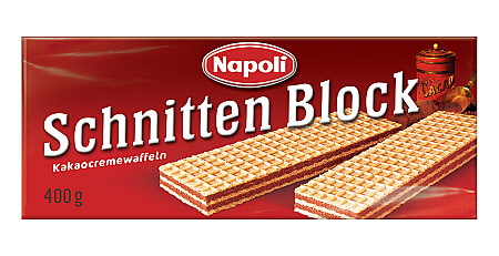 Napoli Schnitten-Block Kakaocremewaffeln