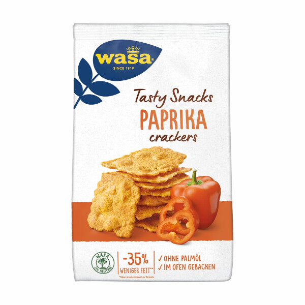 Wasa Tasty Snacks Paprika Crackers
