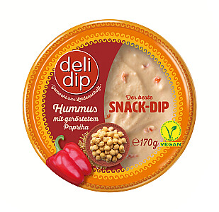 Deli Dip Hummus mit geröstetem Paprika