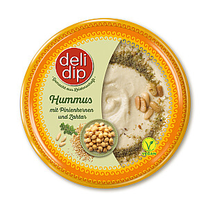 Deli Dip Hummus mit Pinienkern und Zahtar