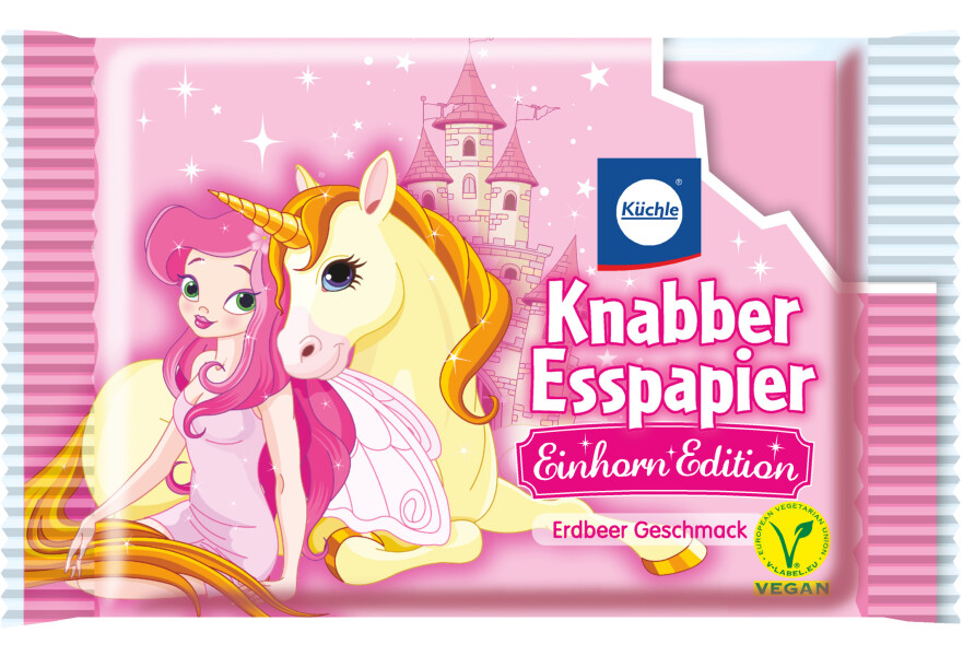 Küchle Knabber Esspapier Einhorn Edition