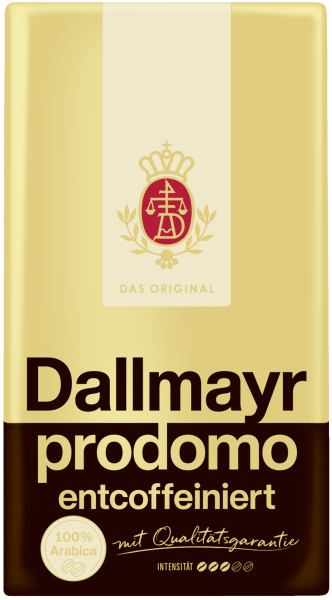 Dallmayr Prodomo Entcoffeiniert Kaffee gemahlen