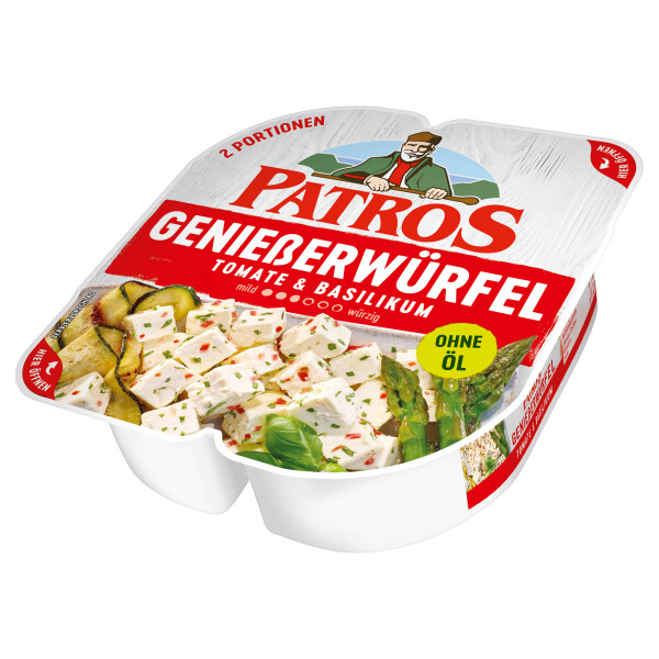 Patros Genießerwürfel Tomate&Basilikum