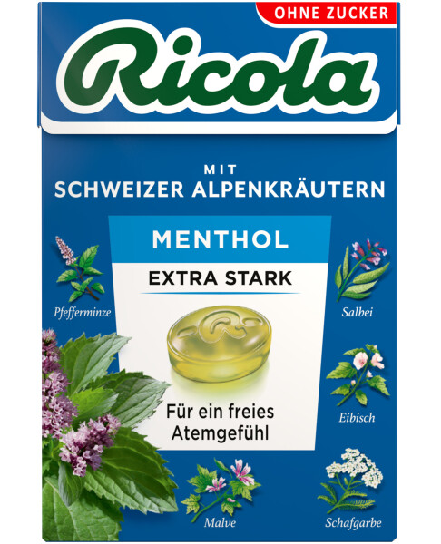  Ricola Menthol zuckerfrei