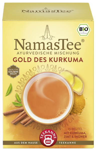 Teekanne Bio NamasTee Gold des Kurkuma 15er