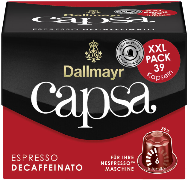 Dallmayr Capsa Espresso Decaffeinato XXL 39er-Packung