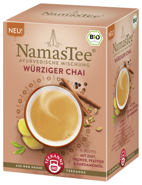 Teekanne Namastee würziger Chai