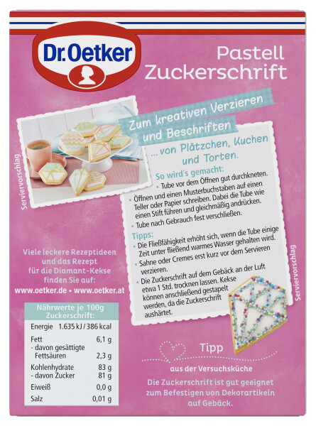Dr. Oetker Zuckerschrift Pastell