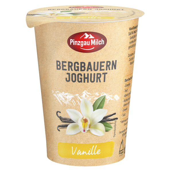 Pinzgau Milch Bergbauern Joghurt Vanille 3,6%