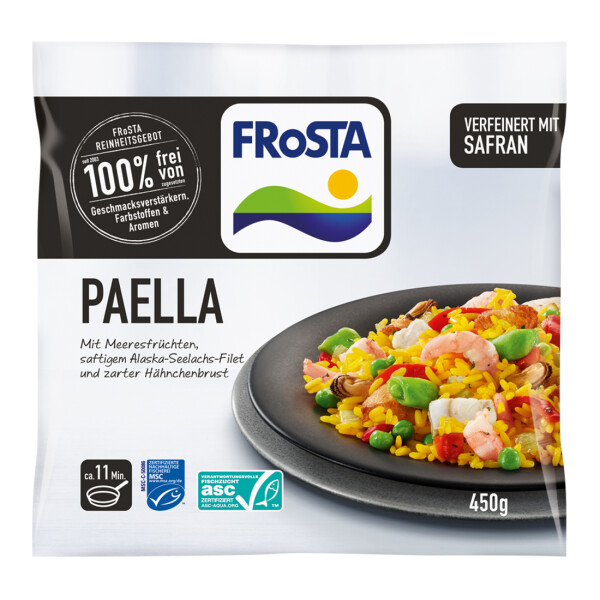 Frosta Paella mit Meeresfrüchten