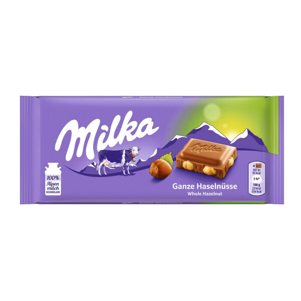 Milka Schokolade Ganze Haselnüsse