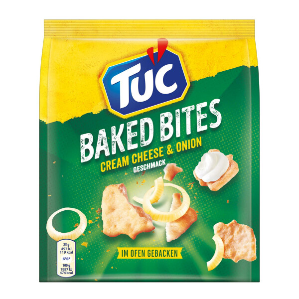 TUC Baked Bites Cream Cheese & Onion