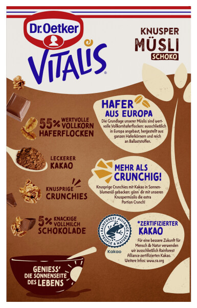 Dr. Oetker Vitalis Knusper Müsli Schoko
