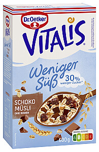 Dr. Oetker Vitalis Weniger Süß Schoko Müsli