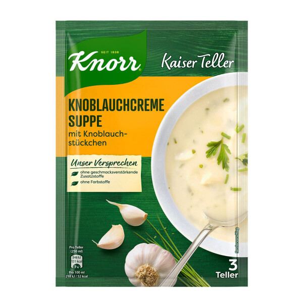 Knorr Kaiserteller Knoblauchcremesuppe