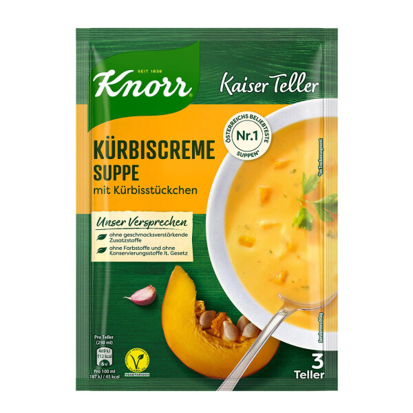 Knorr Kaiserteller Kürbiscremesuppe