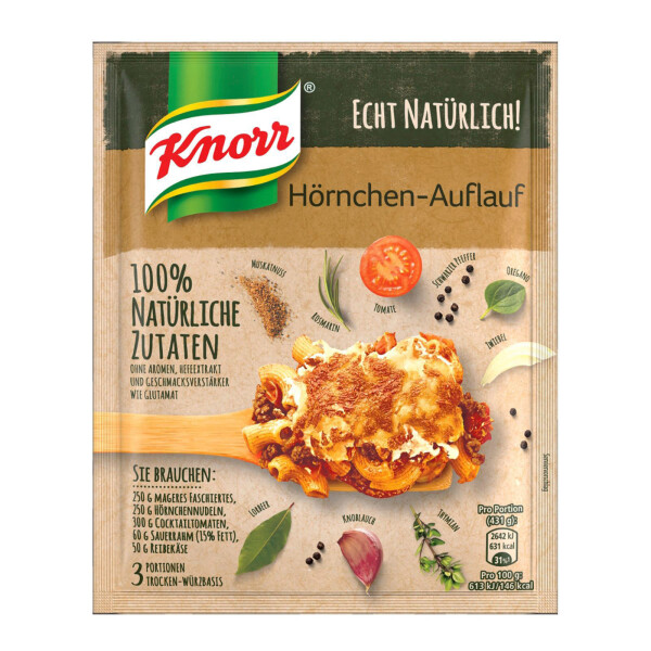 Knorr Echt Natürlich! Hörnchenauflauf