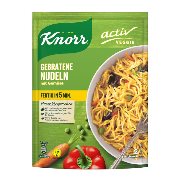 Knorr Veggie Gebratene Nudeln mit Gemüse