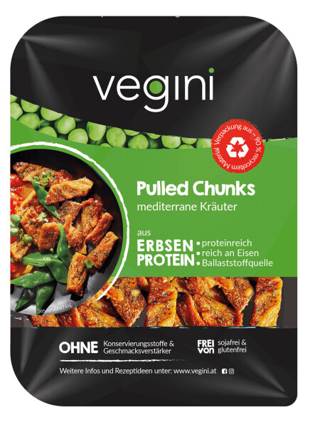 Vegini Pulled Chunks Mediterrane Kräuter