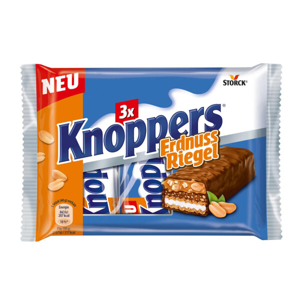 Storck Knoppers Erdnuss Riegel 3er