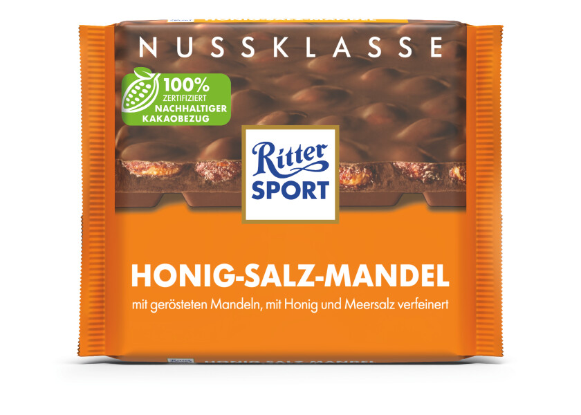 Ritter Sport Nuss-Klasse Honig Salz Mandel
