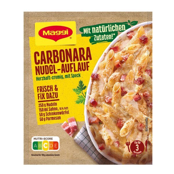 MAGGI Fix Carbonara Nudel-Auflauf