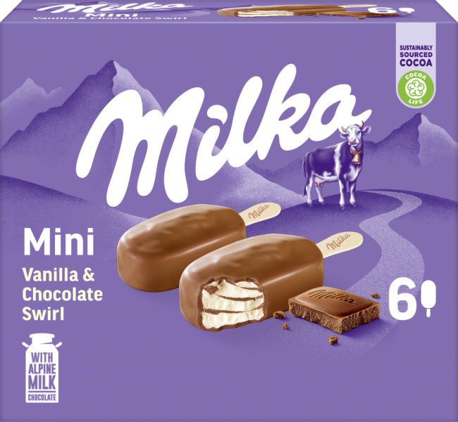 Milka 6 Mini Stieleis