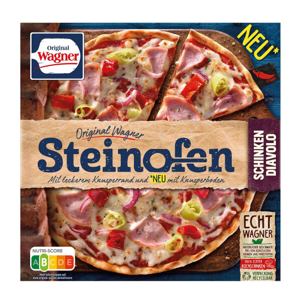 Wagner Steinofen Pizza Schinken Diavolo
