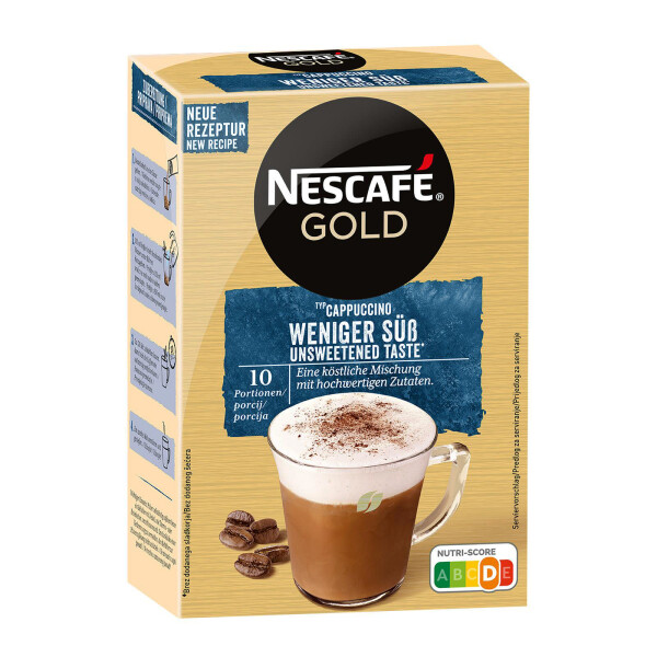 Nescafé Gold Cappuccino weniger süß