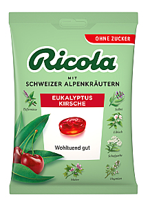Ricola Eukalyptus Kirsche ohne Zucker