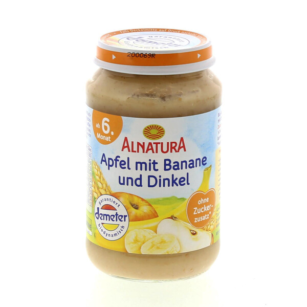 Alnatura Apfel mit Banane & Dinkel
