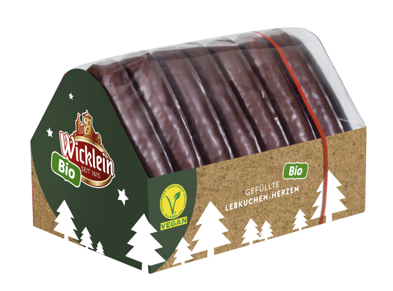 Wicklein BIO Lebkuchen-Herzen vegan