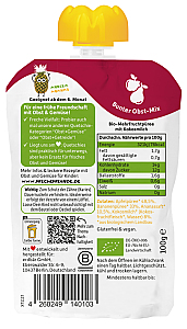 Freche Freunde Quetschie Apfel, Banane, Ananas & Kokosnuss