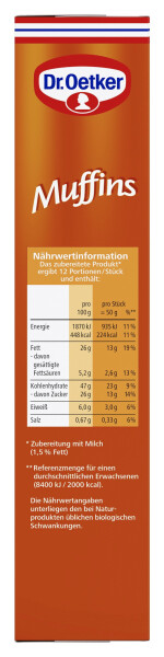 Dr. Oetker Backmischung Muffins