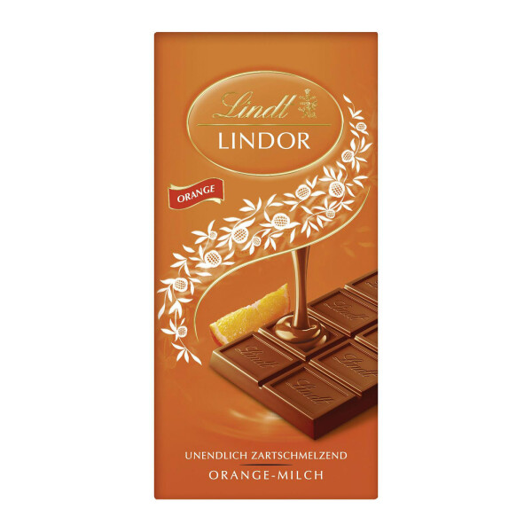 Lindt Lindor Orange Tafel
