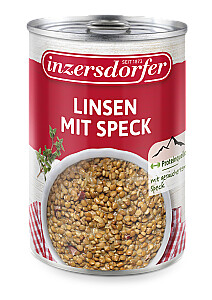 Inzersdorfer Linsen mit Speck