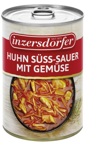 Inzersdorfer Huhn süß-sauer mit Gemüse