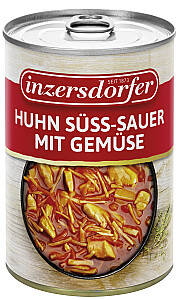 Inzersdorfer Huhn süß-sauer mit Gemüse