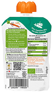 Freche Freunde BIO Quetschie Apfel, Birne, Karotte & Kürbis