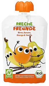 Freche Freunde Quetschie Birne, Banane, Orange & Vanille