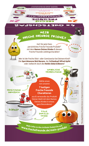 Freche Freunde Quetschie Nachtisch-Mix 4er