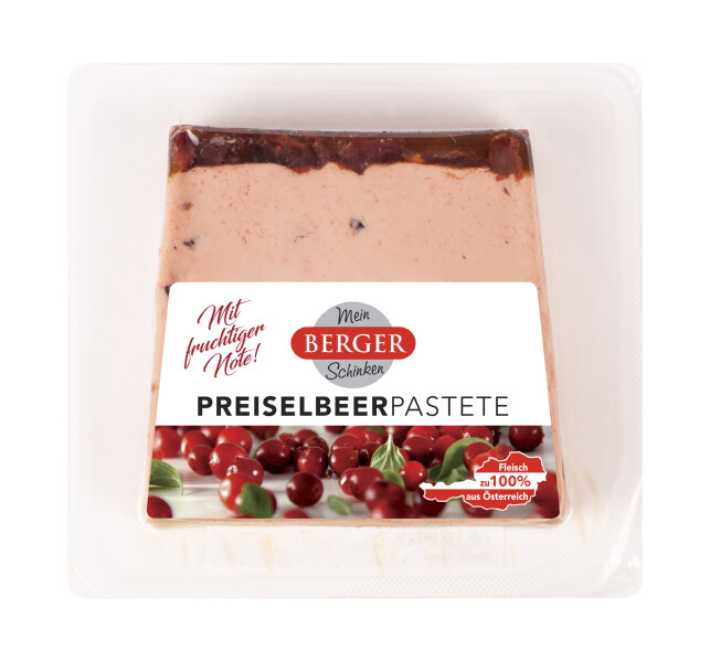 Berger Pastete mit Preiselbeer