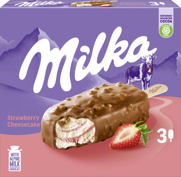Milka Strawberry Cheesecake 3er