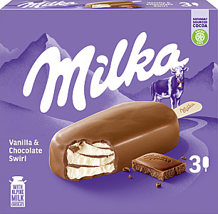 Milka Vanilla & Chocolate Swirl 3er