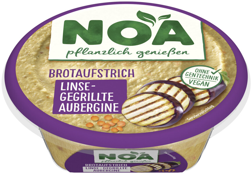 NOA Brotaufstrich Linse & gegrillte Aubergine