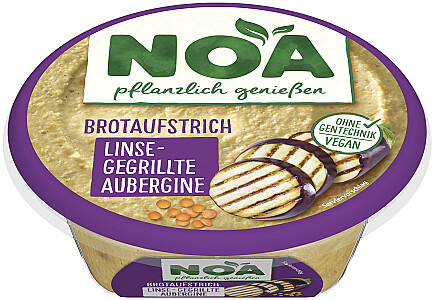 NOA Brotaufstrich Linse & gegrillte Aubergine